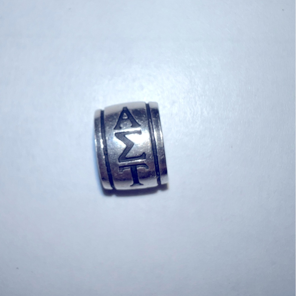 Sterling Silver Alpha Sigma Tau Bracelet Charm (compatible with Pandora)